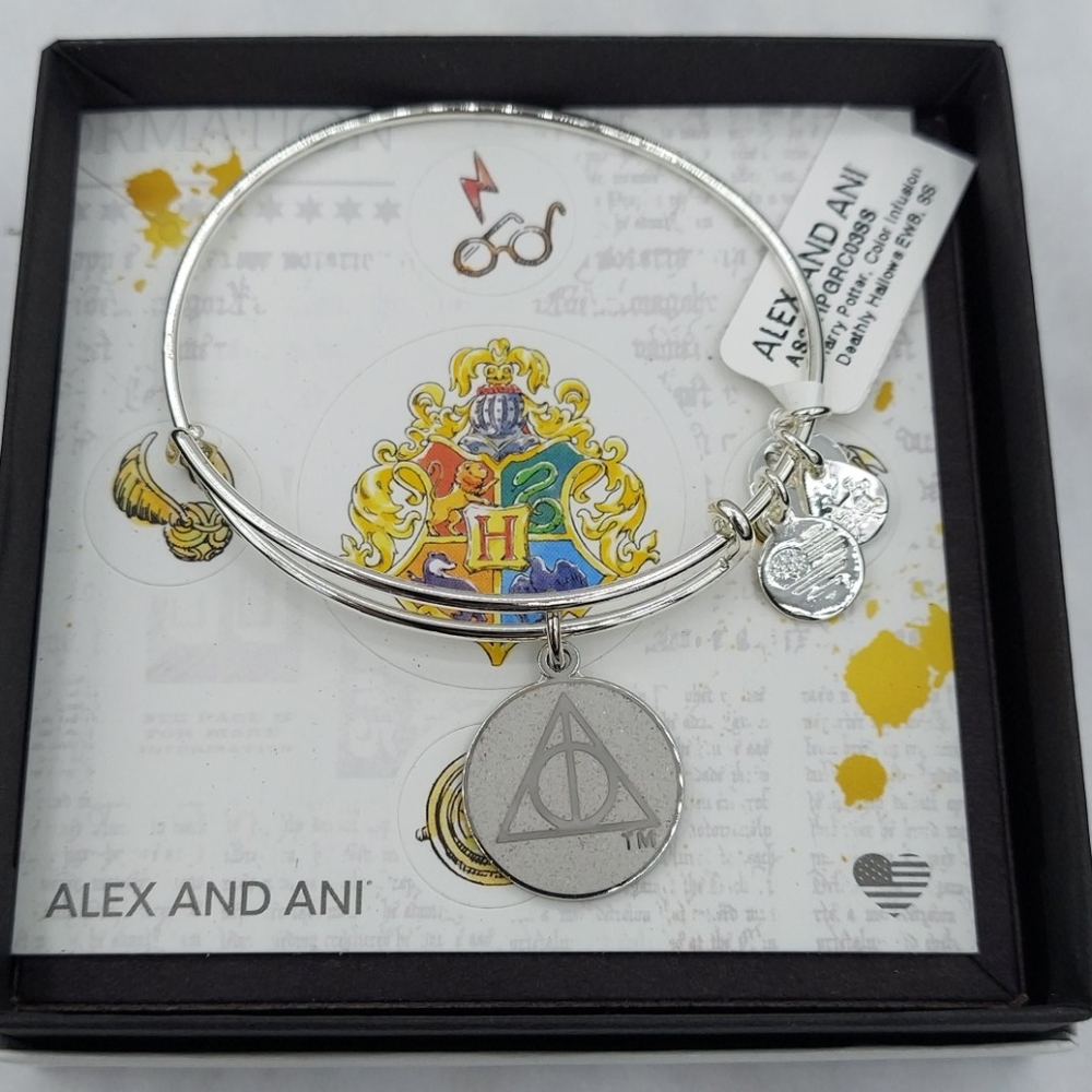 NWT Alex and Ani Deathly Hallows Color Infusion